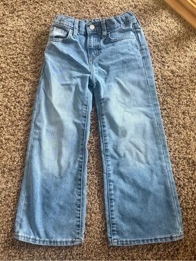 Old Navy Light Blue High-Rise Baggy Wide Jeans